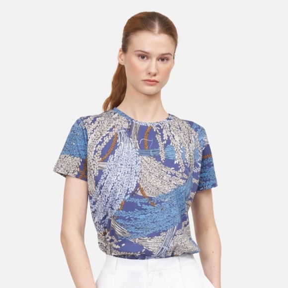 Jim Thompson Tops - Jim Thompson Pima Cotton Rice Blend Blue T-Shirt Size Large